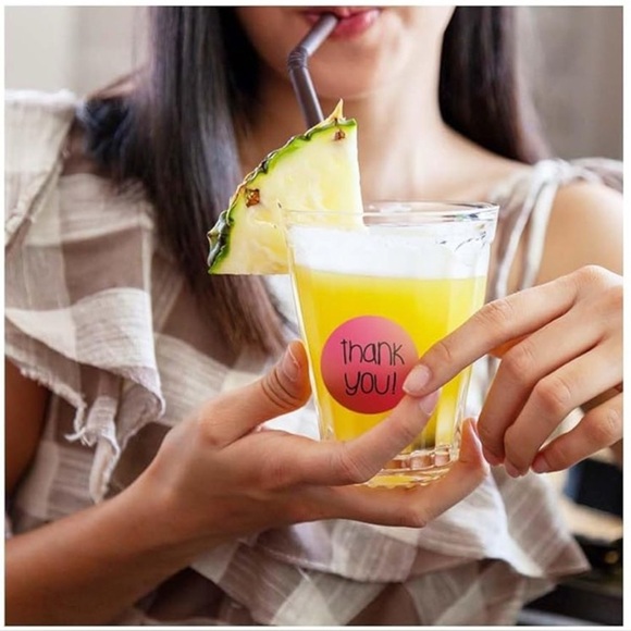 50 Count - Vibrant thank you! Stickers, Multi-Colored, Colorful, 1.5 inches - Picture 7 of 11